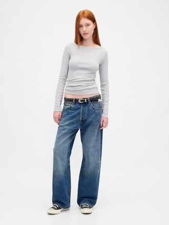Tricou modern Boatneck
