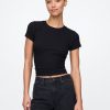 Tricou modern cu coaste Tricou modern cu coaste