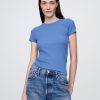 Tricou modern cu coaste Tricou modern cu coaste