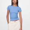 Tricou modern cu coaste Tricou modern cu coaste