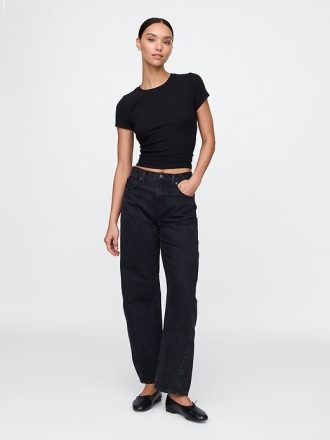 Tricou modern cu coaste