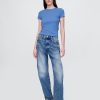 Tricou modern cu coaste Tricou modern cu coaste