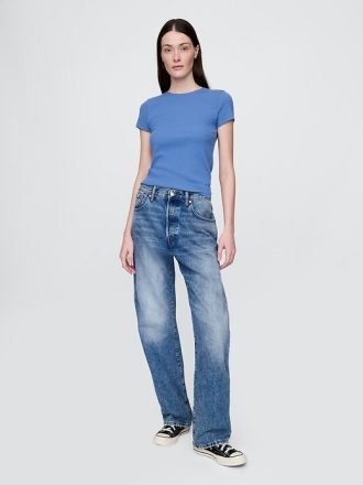 Tricou modern cu coaste