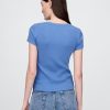 Tricou modern cu coaste Tricou modern cu coaste