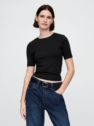 Tricou modern cu decolteu Tricou modern cu decolteu