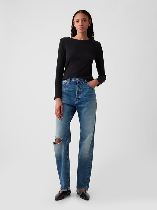 Tricou modern cu decolteu Tricou modern cu decolteu