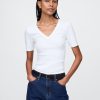 Tricou modern cu decolteu în V Tricou modern cu decolteu în V