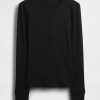 Tricou modern Rib Henley