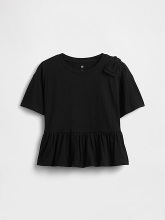 Tricou pentru copii Bow Peplum Tricou pentru copii Bow Peplum