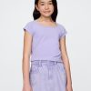 Tricou pentru copii cu gât pătrat Tricou pentru copii cu gât pătrat