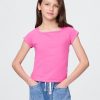 Tricou pentru copii cu gât pătrat Tricou pentru copii cu gât pătrat