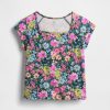 Tricou pentru copii cu gât pătrat Tricou pentru copii cu gât pătrat
