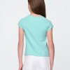 Tricou pentru copii cu gât pătrat Tricou pentru copii cu gât pătrat