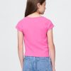 Tricou pentru copii cu gât pătrat Tricou pentru copii cu gât pătrat