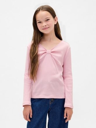 Tricou pentru copii cu gâtul arcuit