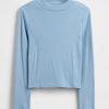 Tricou pentru copii Rib Mockneck Tricou pentru copii Rib Mockneck