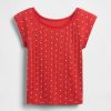 Tricou Pointelle cu dantelă pentru copii