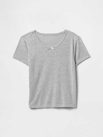 Tricou Pointelle PJ reciclat pentru copii