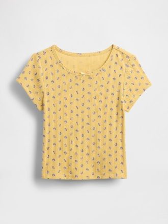 Tricou Pointelle Rib pentru bebeluși și copii mici