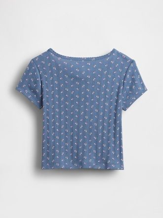 Tricou Pointelle Rib pentru bebeluși și copii mici
