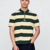 Tricou polo cu dungi Gap × Malbon Logo Tricou polo cu dungi Gap × Malbon Logo