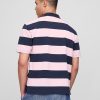 Tricou polo cu dungi Gap × Malbon Logo Tricou polo cu dungi Gap × Malbon Logo
