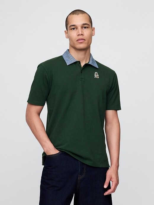 Tricou polo Gap × Malbon Tricou polo Gap × Malbon