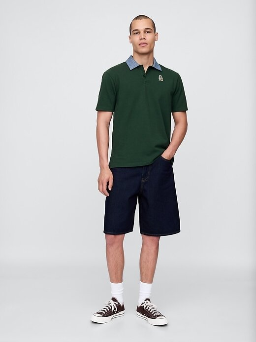 Tricou polo Gap × Malbon Tricou polo Gap × Malbon