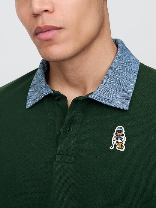 Tricou polo Gap × Malbon Tricou polo Gap × Malbon