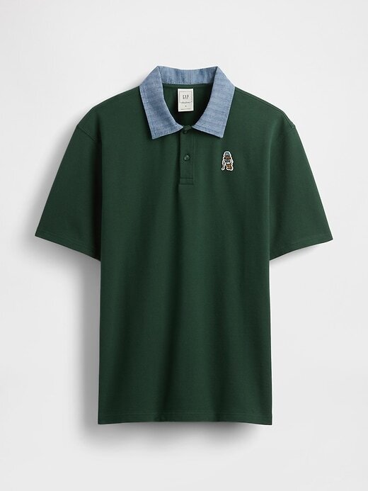 Tricou polo Gap × Malbon Tricou polo Gap × Malbon