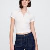 Tricou polo modern cu coaste