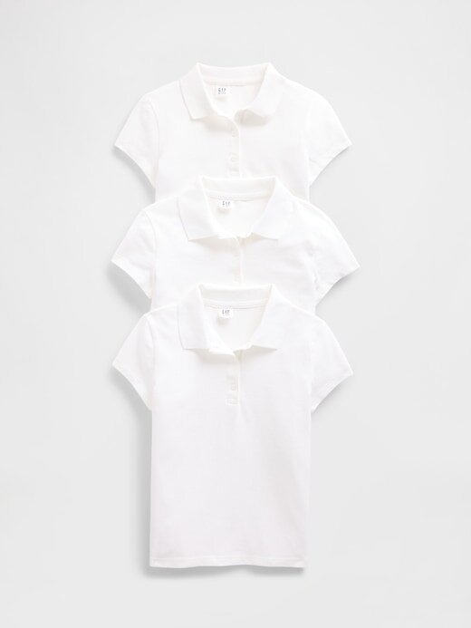 Tricou polo pentru uniforme pentru copii (pachet de 3) Tricou polo pentru uniforme pentru copii (pachet de 3)