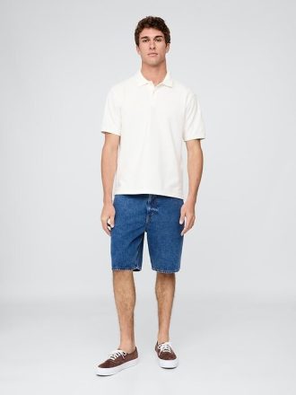 Tricou polo relaxat din piqué