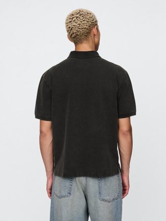 Tricou polo relaxat din piqué