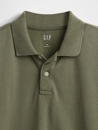 Tricou polo relaxat din piqué