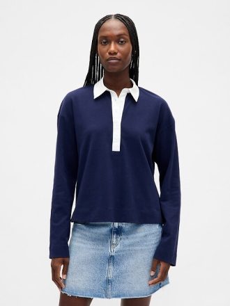Tricou polo VintageSoft din bumbac organic