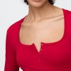 Tricou tricot Henley din Jersey Tricou tricot Henley din Jersey