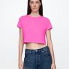 Tricou VintageSoft Crop din bumbac organic Tricou VintageSoft Crop din bumbac organic