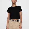 Tricou VintageSoft Crop din bumbac organic Tricou VintageSoft Crop din bumbac organic