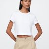 Tricou VintageSoft Crop din bumbac organic Tricou VintageSoft Crop din bumbac organic