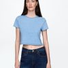 Tricou VintageSoft Crop din bumbac organic Tricou VintageSoft Crop din bumbac organic