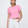 Tricou VintageSoft Crop din bumbac organic Tricou VintageSoft Crop din bumbac organic
