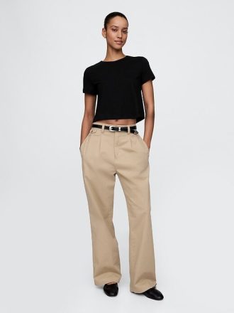 Tricou VintageSoft Crop din bumbac organic