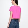 Tricou VintageSoft Crop din bumbac organic Tricou VintageSoft Crop din bumbac organic