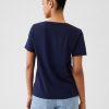 Tricou VintageSoft cu decolteu în V din bumbac organic Tricou VintageSoft cu decolteu în V din bumbac organic