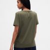 Tricou VintageSoft cu decolteu în V din bumbac organic Tricou VintageSoft cu decolteu în V din bumbac organic