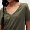 Tricou VintageSoft cu decolteu în V din bumbac organic Tricou VintageSoft cu decolteu în V din bumbac organic