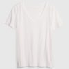 Tricou VintageSoft cu decolteu în V din bumbac organic Tricou VintageSoft cu decolteu în V din bumbac organic