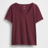 Tricou VintageSoft cu decolteu în V din bumbac organic Tricou VintageSoft cu decolteu în V din bumbac organic