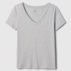 Tricou VintageSoft cu decolteu în V din bumbac organic Tricou VintageSoft cu decolteu în V din bumbac organic
